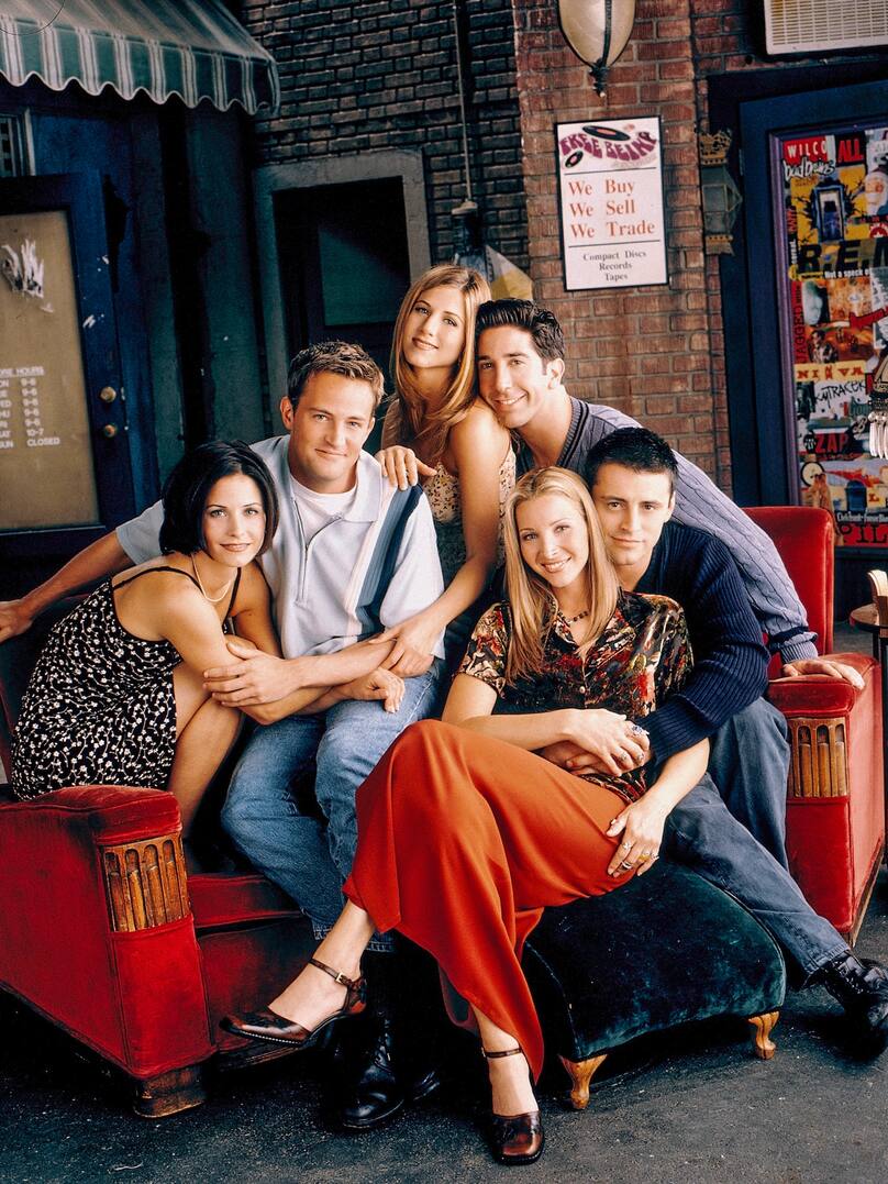 Matthew Perry, Courteney Cox, Jennifer Aniston, David Schwimmer, Lisa Kudrow et Matt LeBlanc