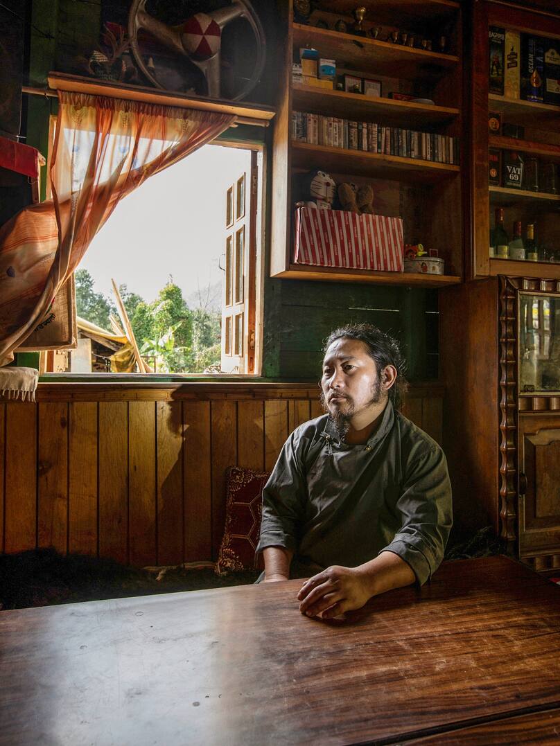 Tenzing Lepcha, 42 ans, fermier et activiste environnemental, vivant au royaume du Sikkim