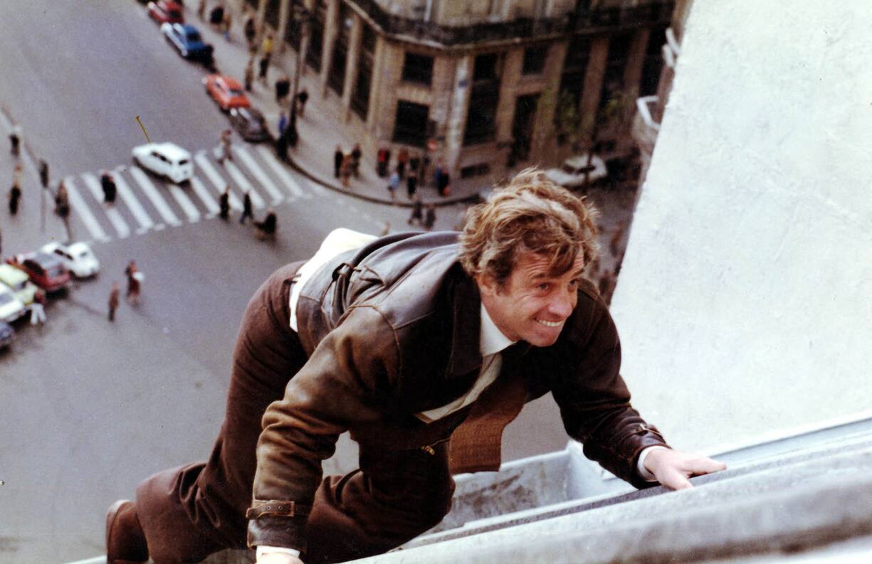 Jean-Paul Belmondo sur le tournage du film "Peur sur la ville". 1974 File Photo - French actor Jean-Paul Belmondo