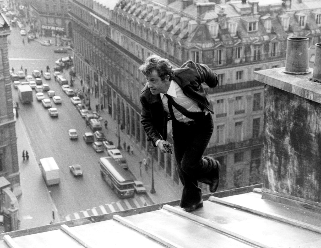 Peur sur la ville de HenriVerneuil avec Jean Paul Belmondo, 1975 CASCADE ET SPORT