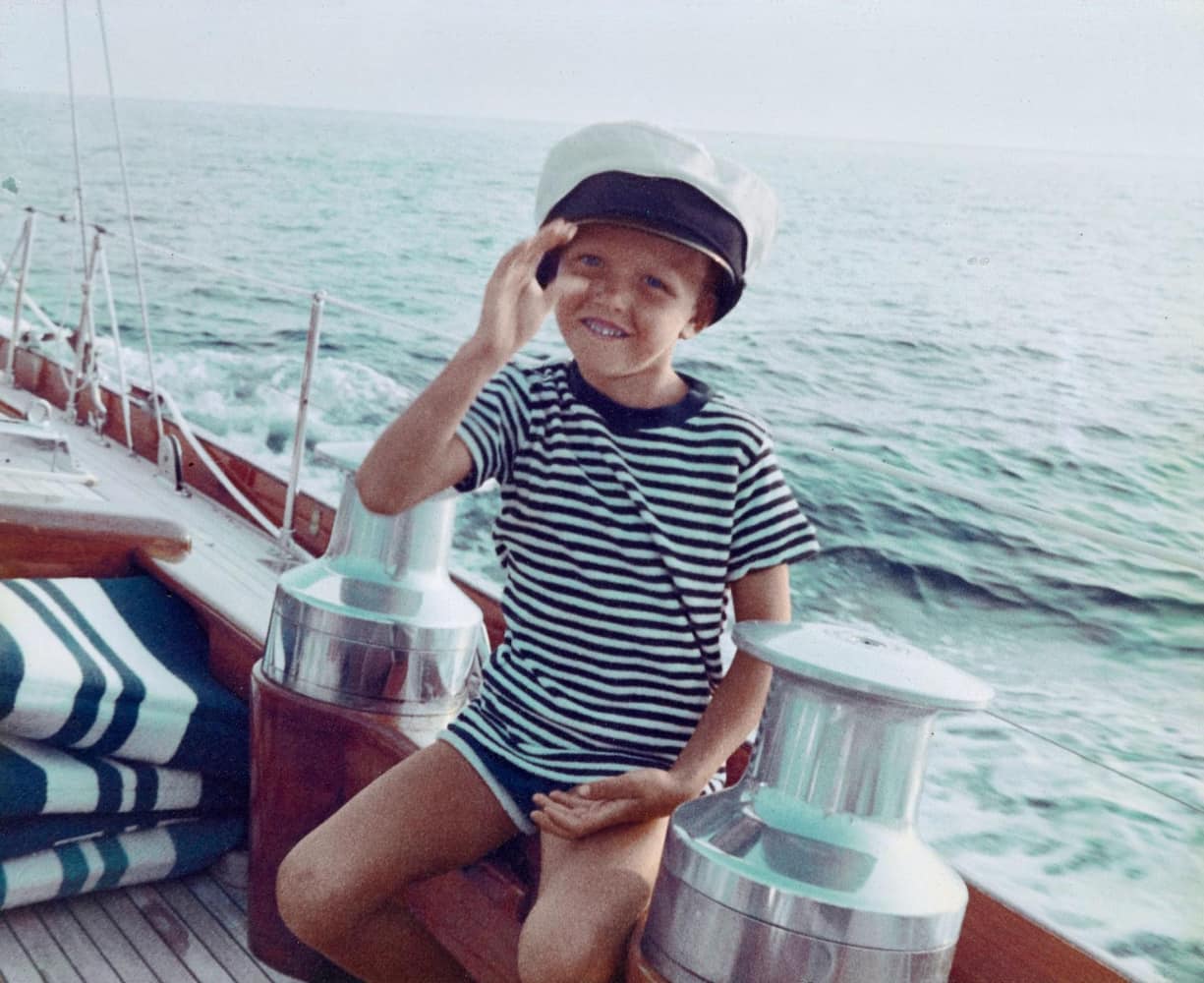 Le bateau, un passion de Benjamin, tout jeune déjà.