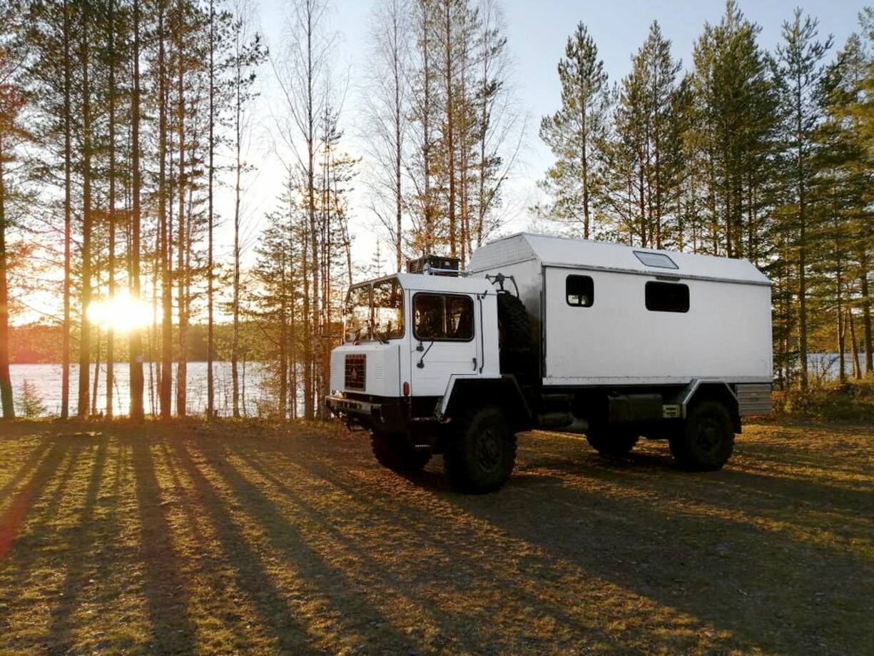 Camion réaménagé