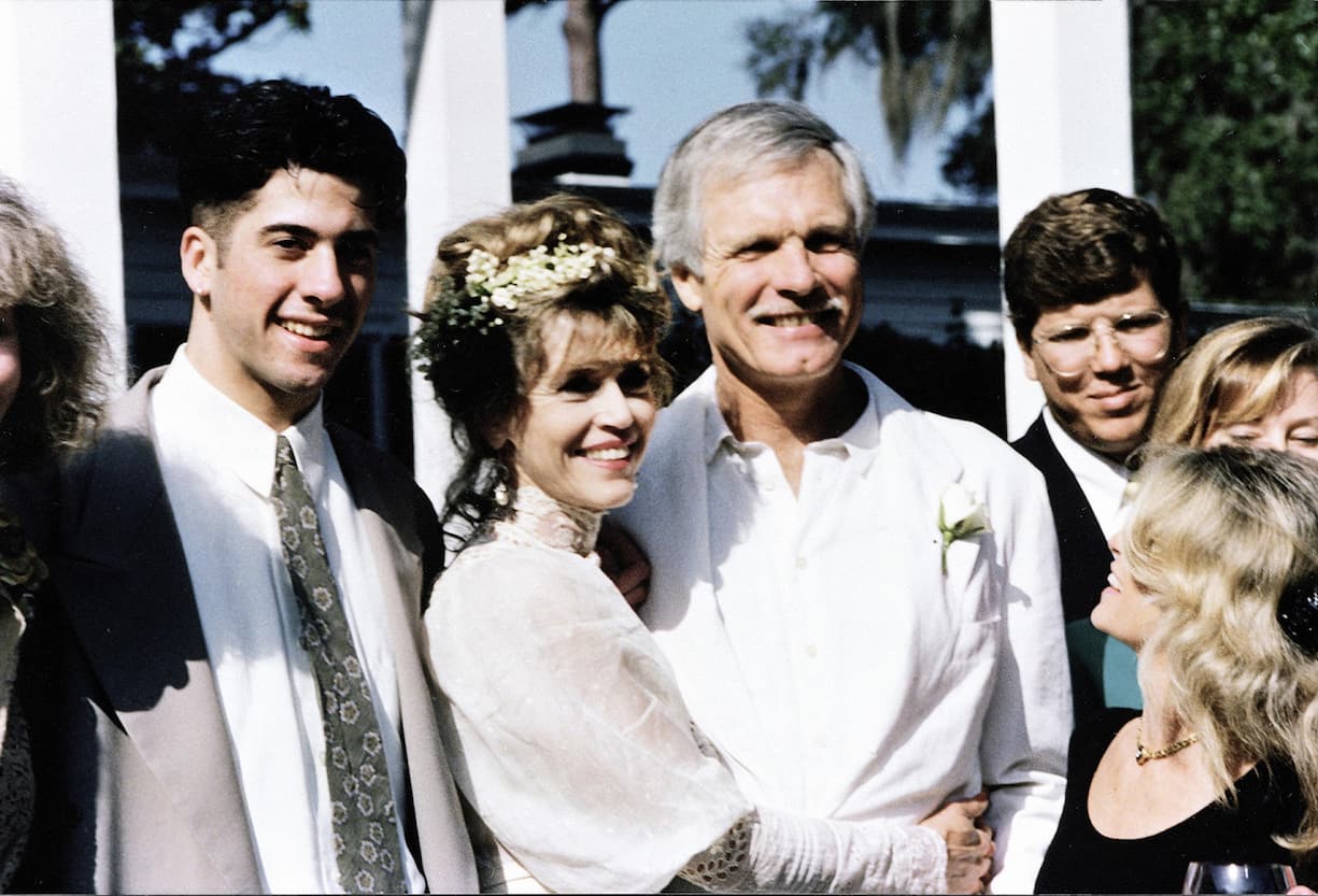 Mariage de Jane Fonda avec Ted Turner en 1991.
