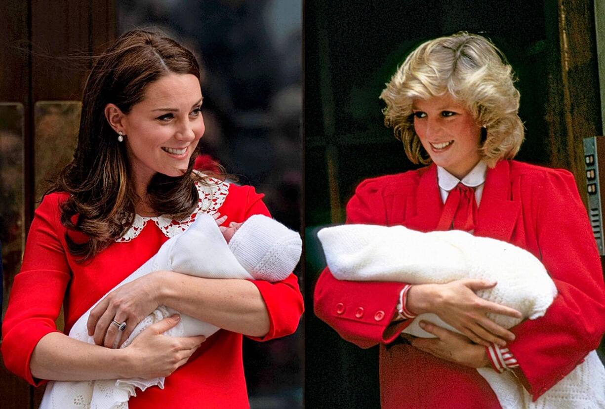 Kate Middleton à la naissance de son premier enfant