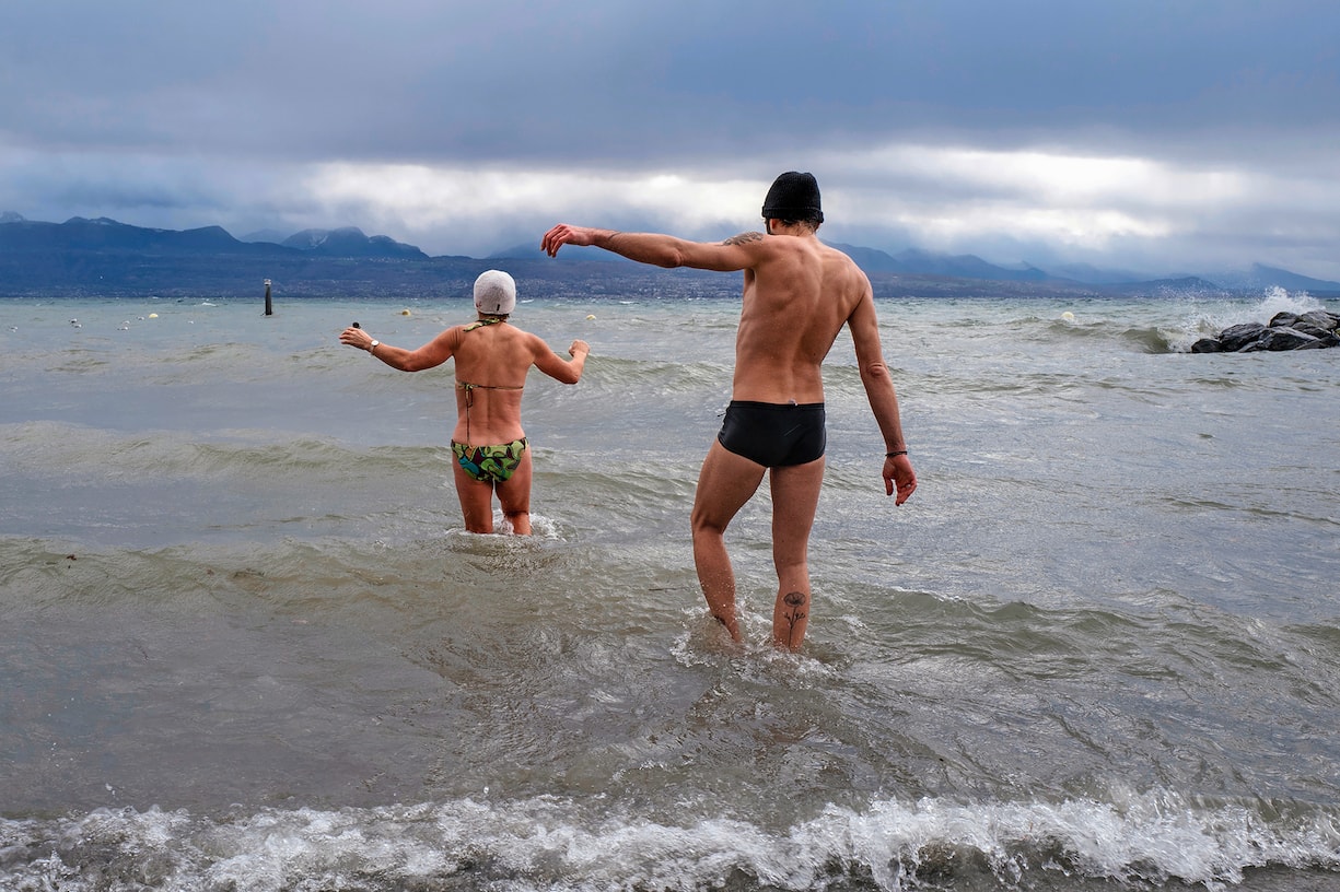 Geneva Lake, Lausanne, Switzerland, December 2018 Lac Léman, Lausanne, Suisse, décembre 2018