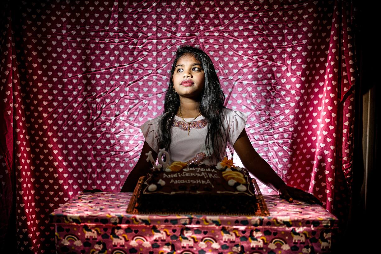 Anoushka, 10 ans, Sri Lanka.