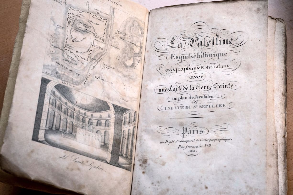 Ouvrage consacré à l’histoire de la Palestine appartenant à Samuel Crettenand