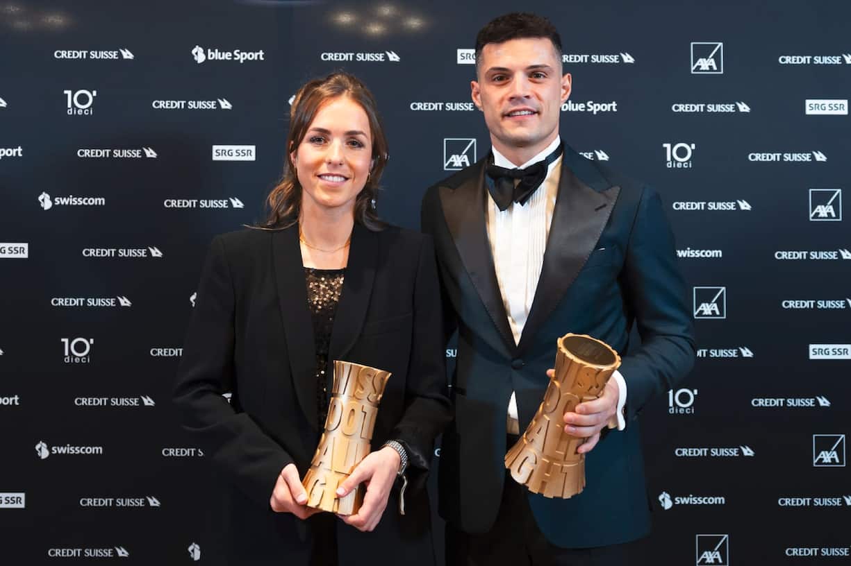 Lia Wälti et Granit Xhaka distingués pour l’année 2023 lors de la Swiss Football Night