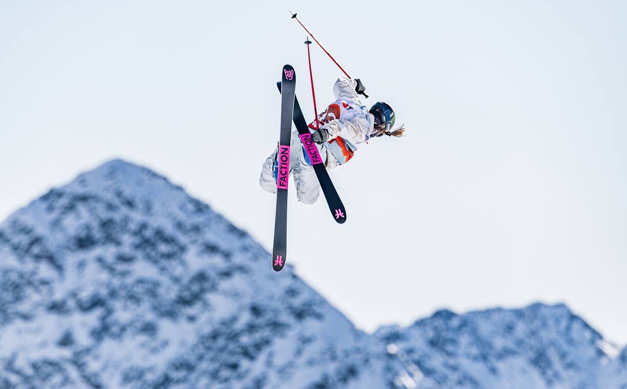 Sarah Hoefflin durant la finale de slopestyle