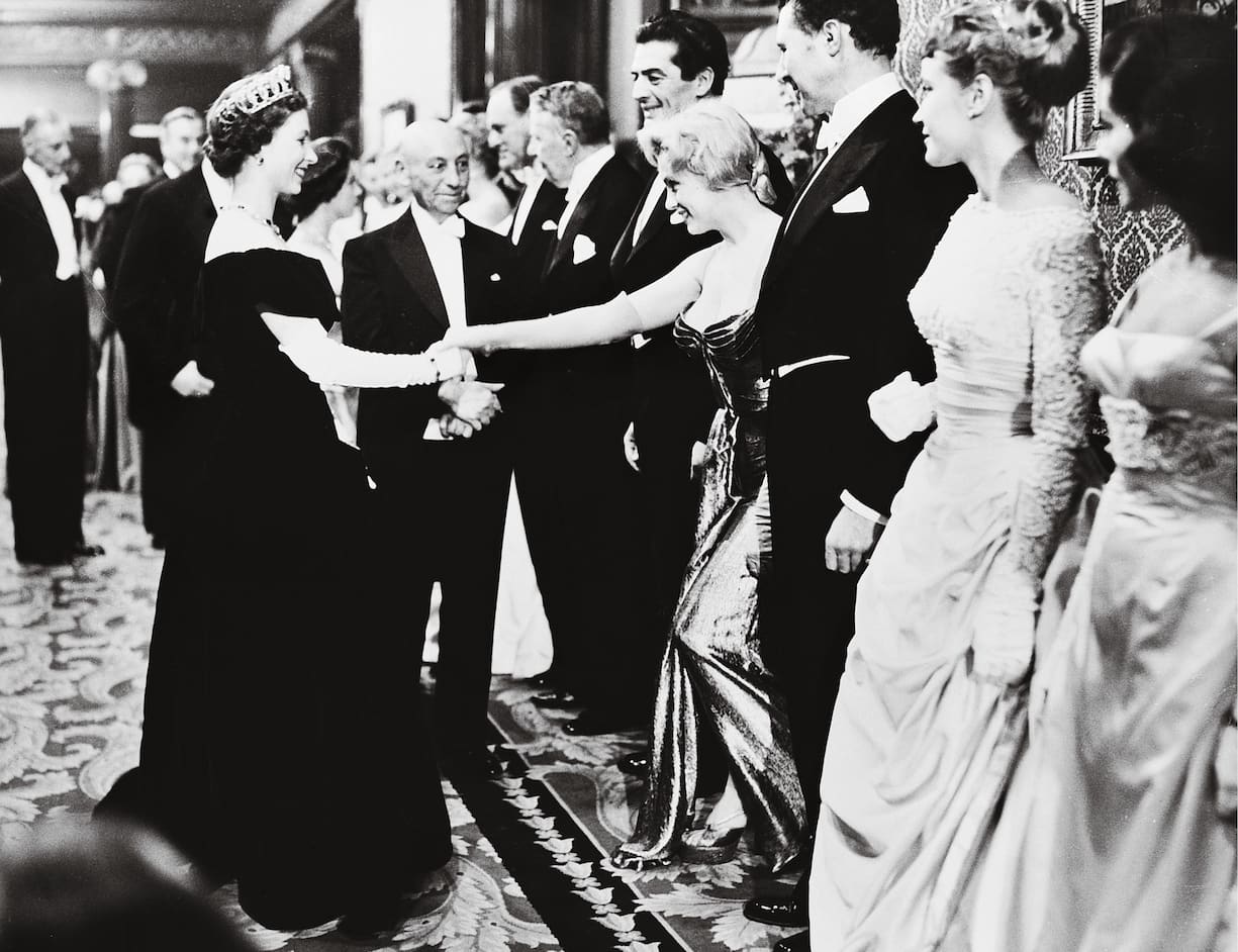 Elisabeth II et Marilyn Monroe
