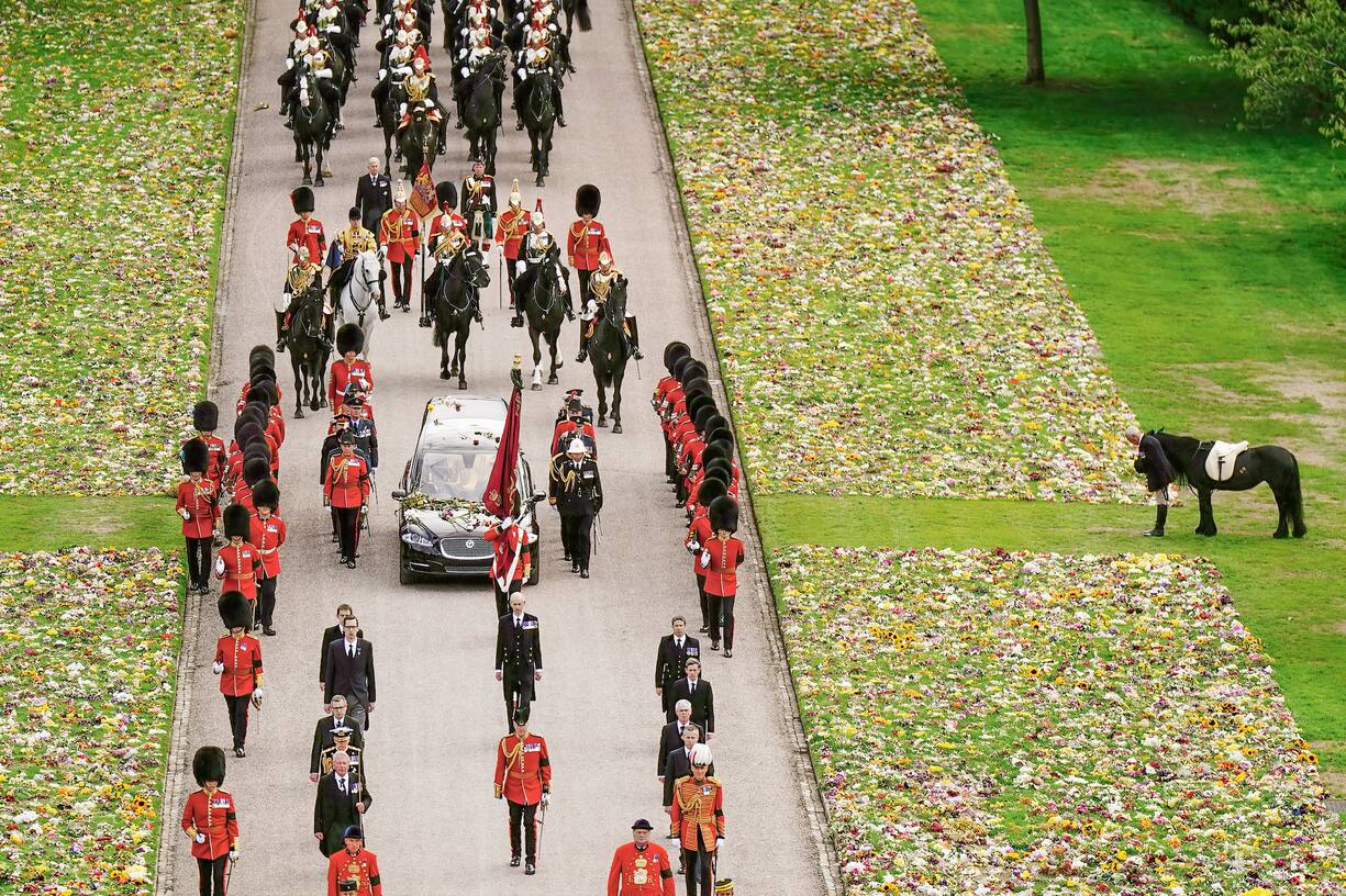 Cérémonie de procession de la reine Elisabeth II