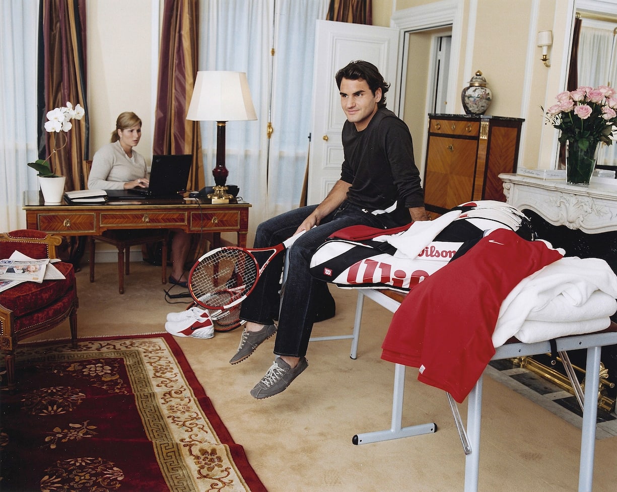 Mirka et Roger Federer