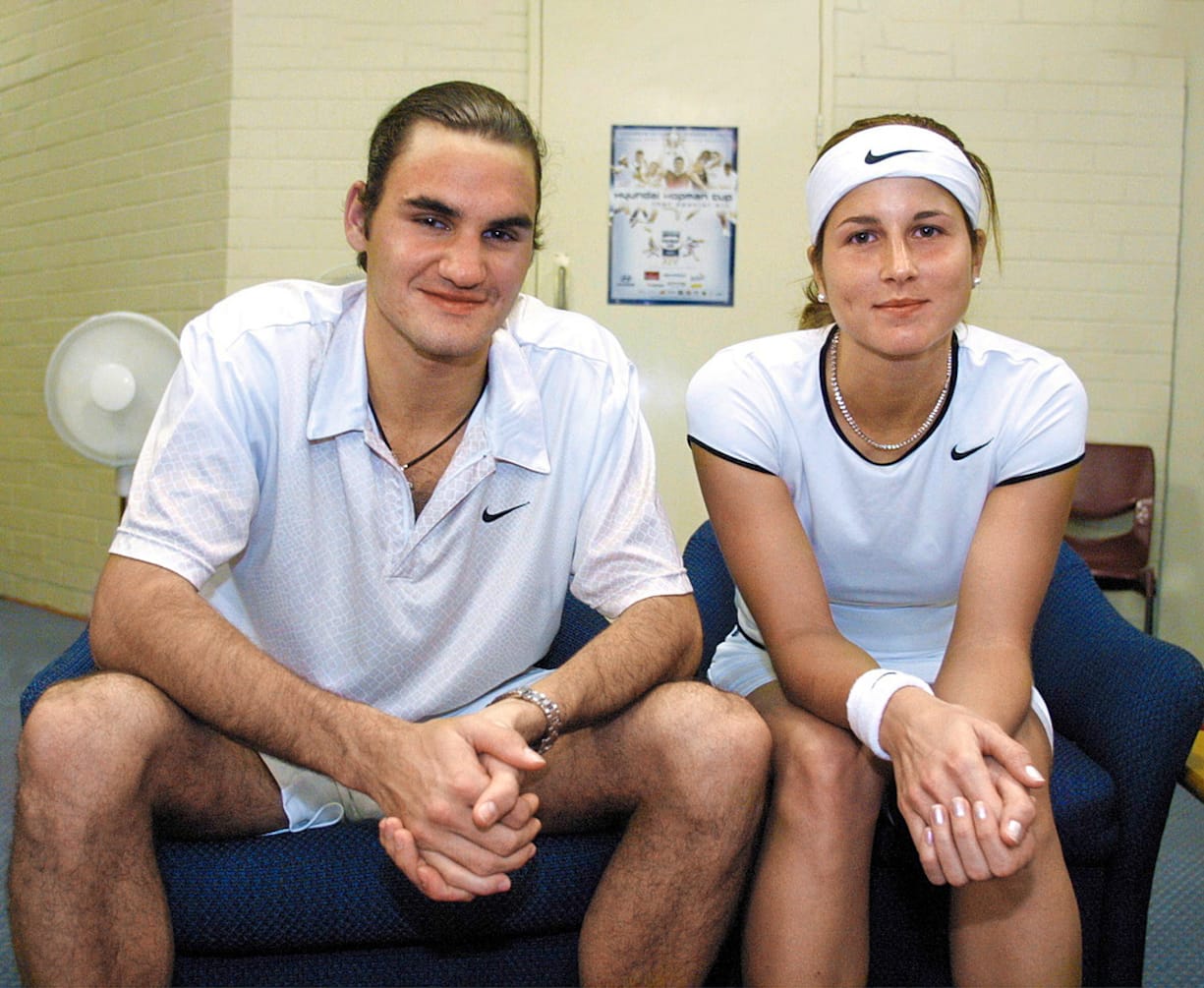 Mirka et Roger Federer