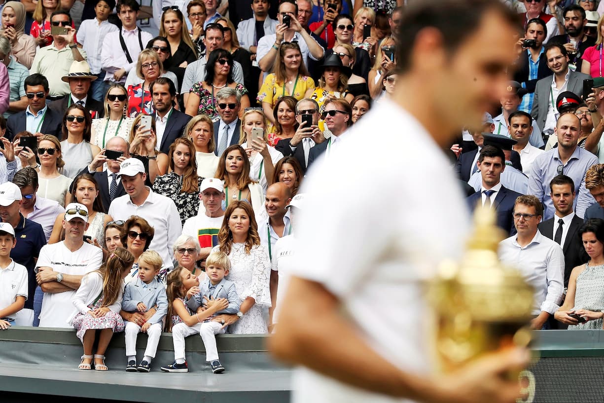 Mirka et Roger Federer