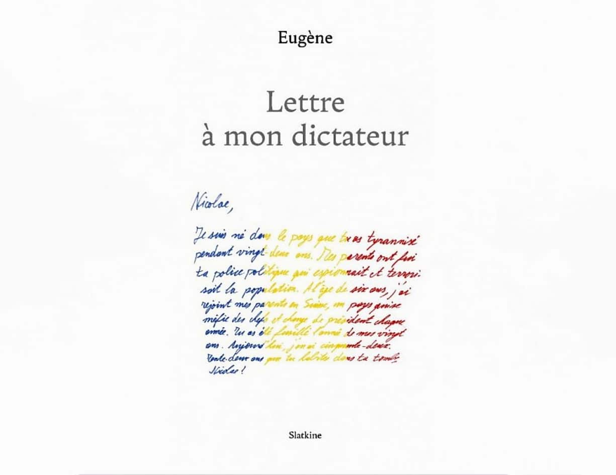 Lettre à mon dictateur