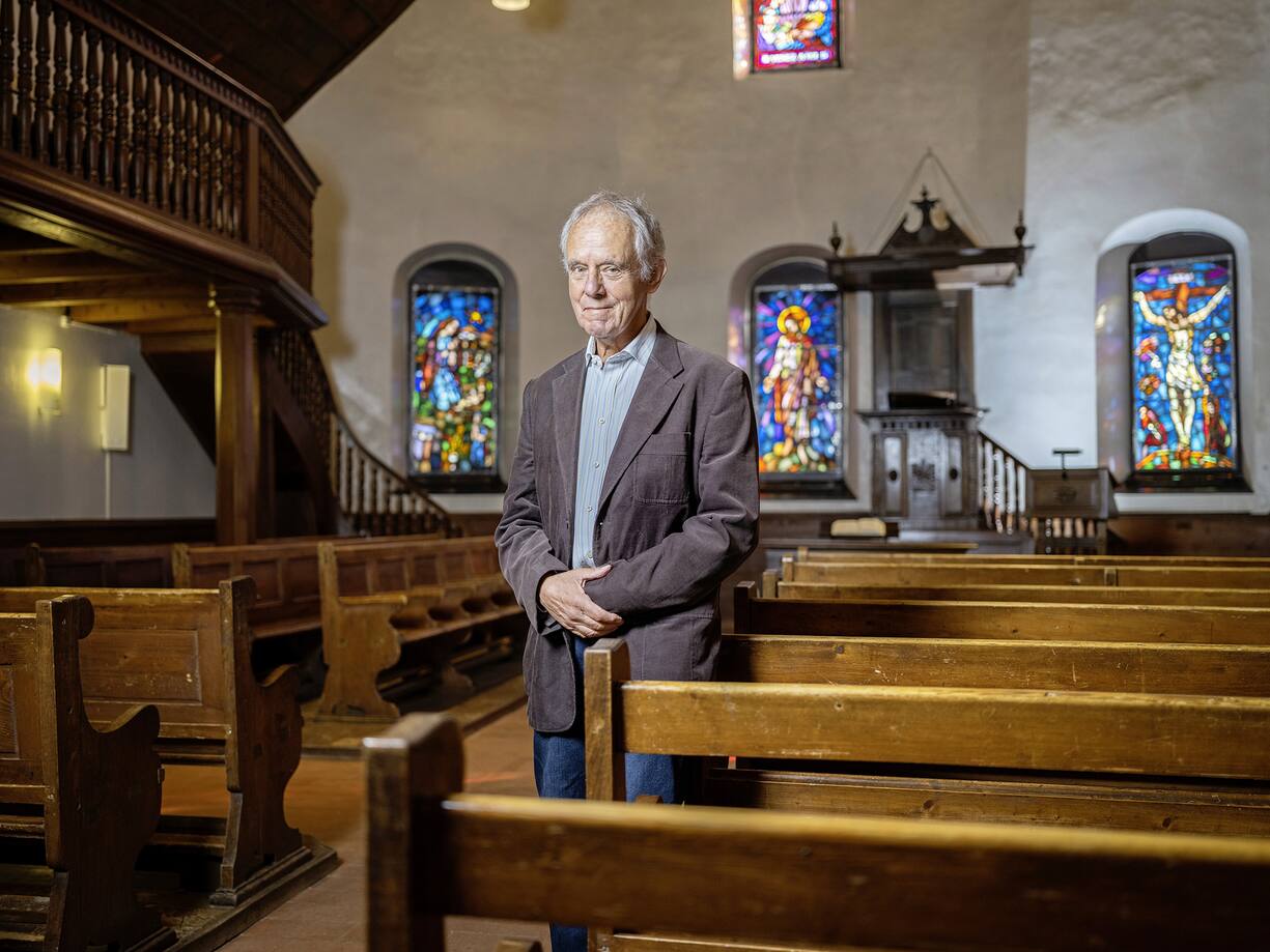 11.11.2022 - Epalinges - Claude Quartier, historien des vieilles Ã©glises et chapelles. Photo Darrin Vanselow 2022