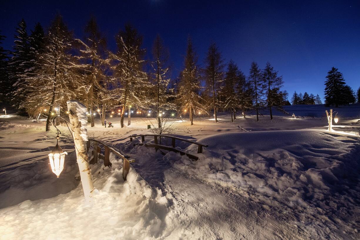 Chemin des Lanternes à Crans-Montana
