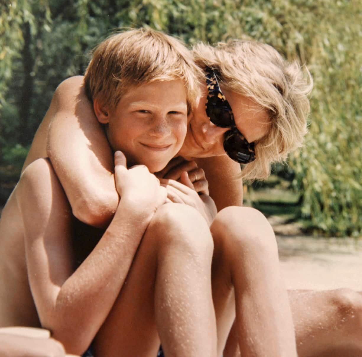 Le Prince Harry et sa mère, la Princesse Diana
