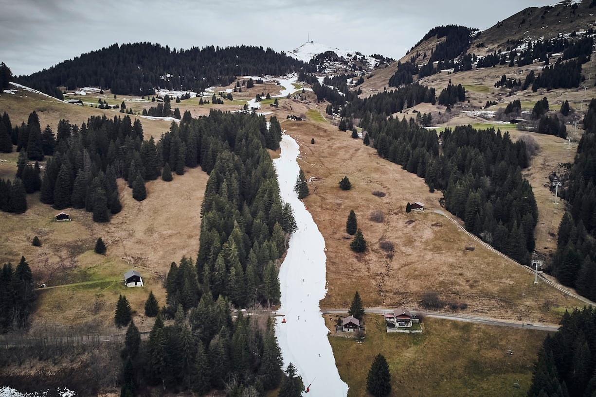 La piste de Chaux Ronde, à Villars-sur-Ollon