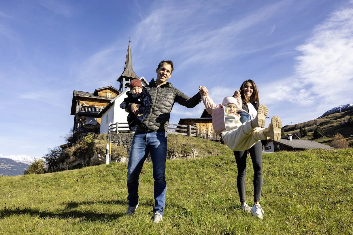 Carlo Janka et sa famille
