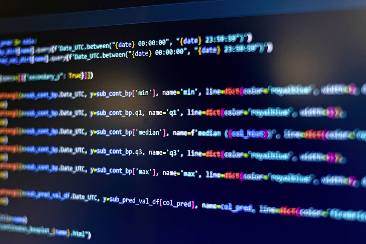 lignes de code informatique