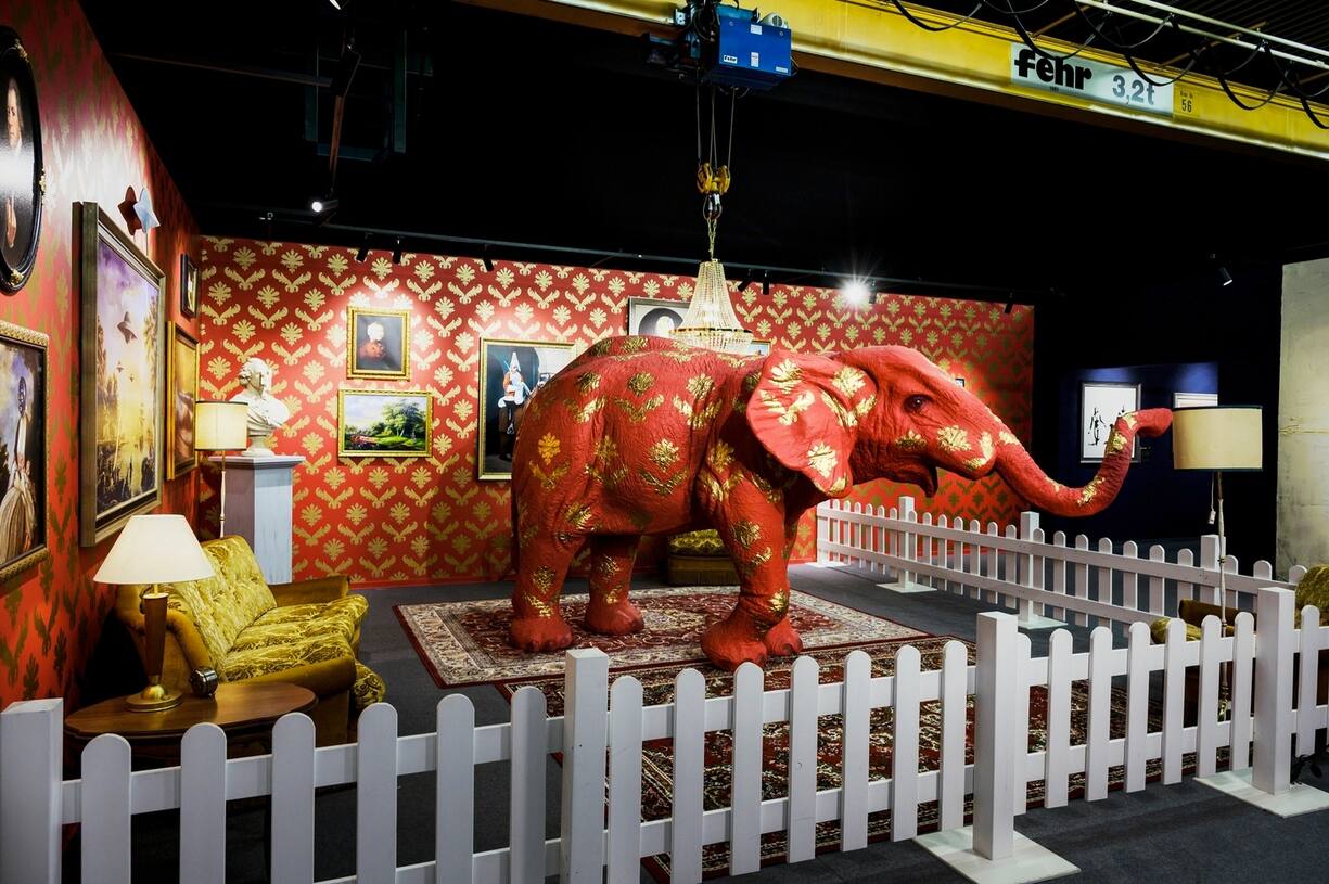 L'exposition «The Mystery of Banksy – A Genius Mind». Ici, l'oeuvre «Barely Legal».