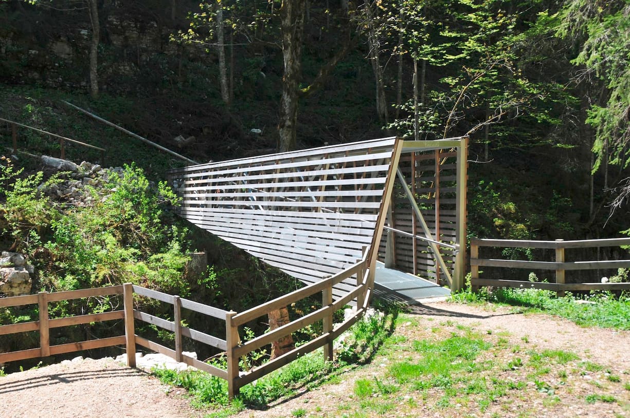 La passerelle Anabaptiste du parc régional du Chasseral
