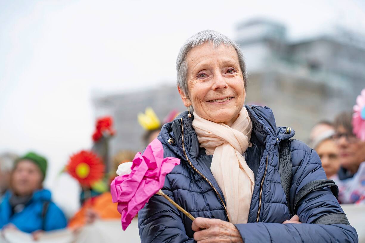 Anne Mahrer, co-prédisente des Aînées pour la protection du climat Suisse