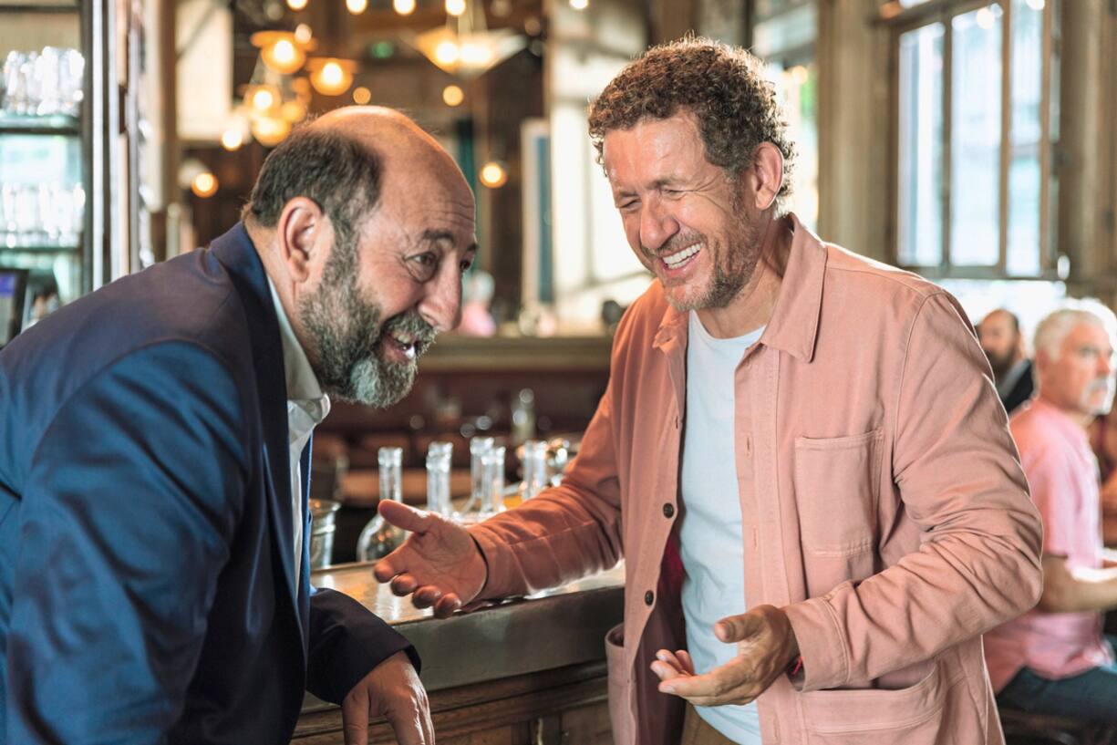 Dany Boon et  Kad Merad dans une scène de «La vie pour de vrai»