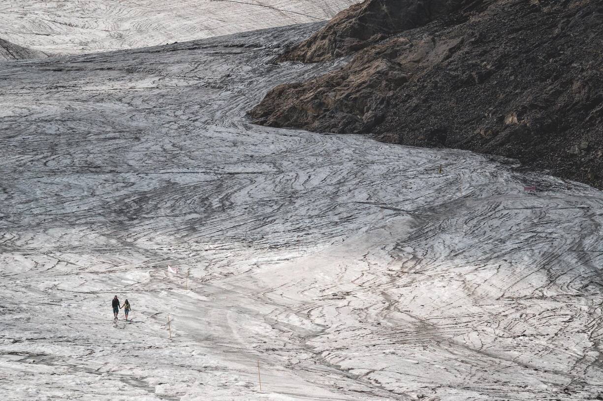 Fonte des glaciers en Suisse