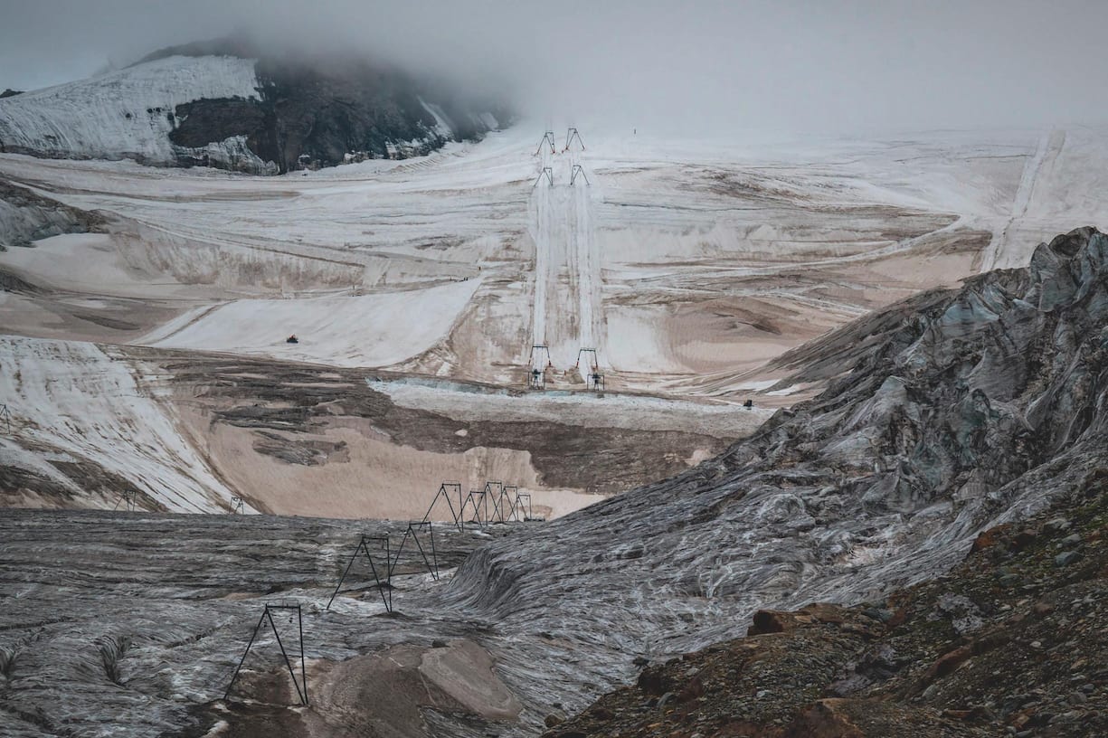 Fonte des glaciers en Suisse