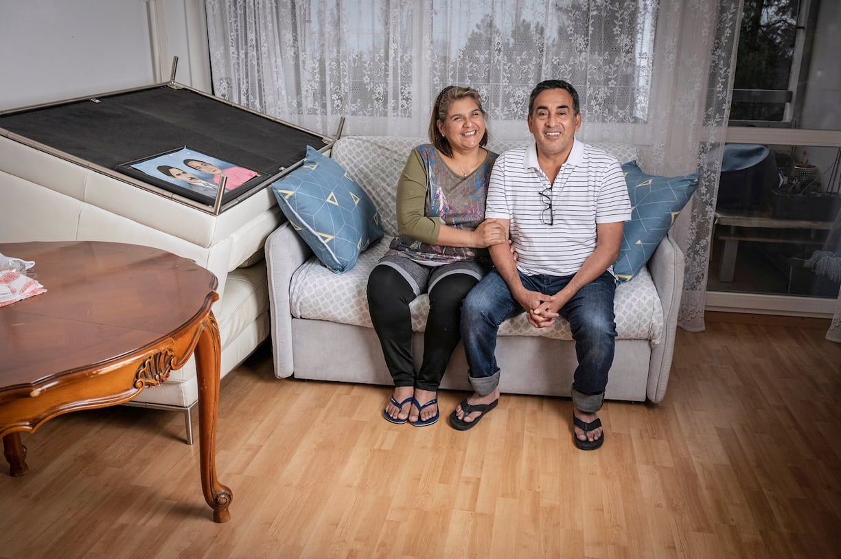 Habitants du quartier de la Bourdonnette. Ici Tanja Ponce, 51 ans, et Carlos Ponce, 62 ans