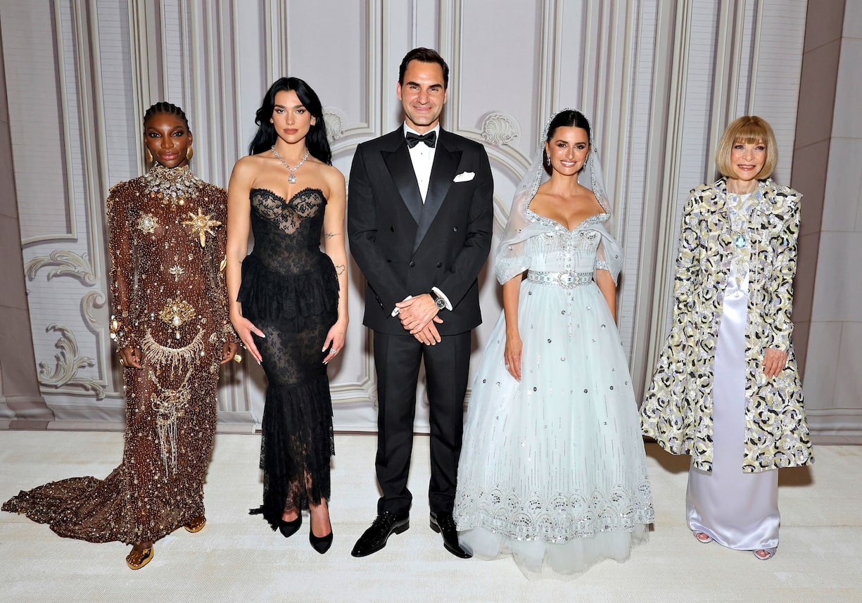 Michaela Coel, Dua Lipa, Penélope Cruz, Anna Wintour et Roger Federer au Met Gala 2023