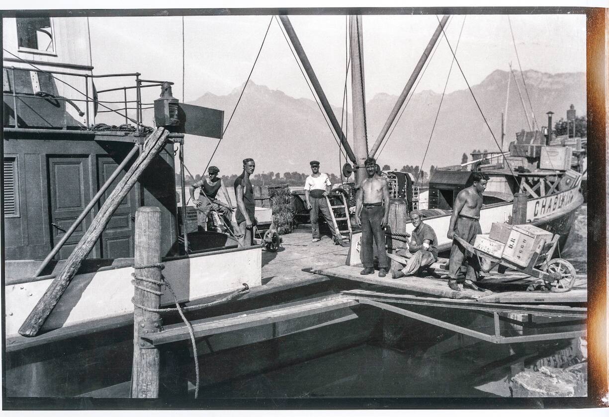 En juillet 1904, la CGN met en circulation un nouveau bateau vapeur à marchandises, le Chablais, construit par les chantiers d’Ouchy et Sulzer Frères, à Winterthour.