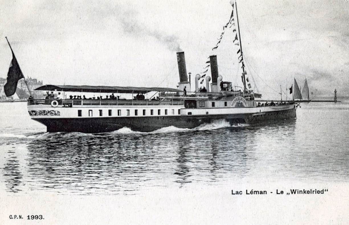 Le Winkelried II, le grand bateau emblématique du Léman au XIXe siècle