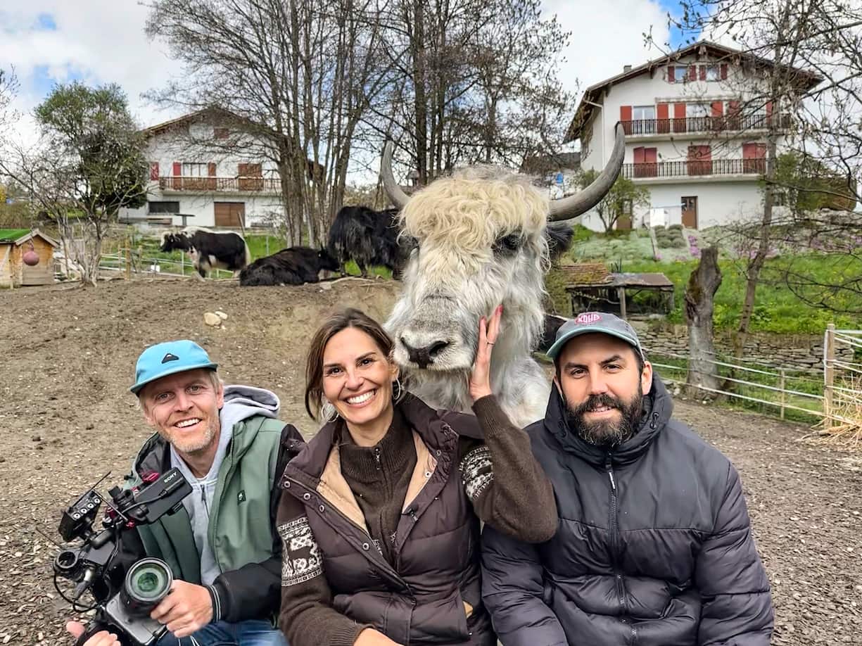 Photo du tournage de "Mon animal et moi"