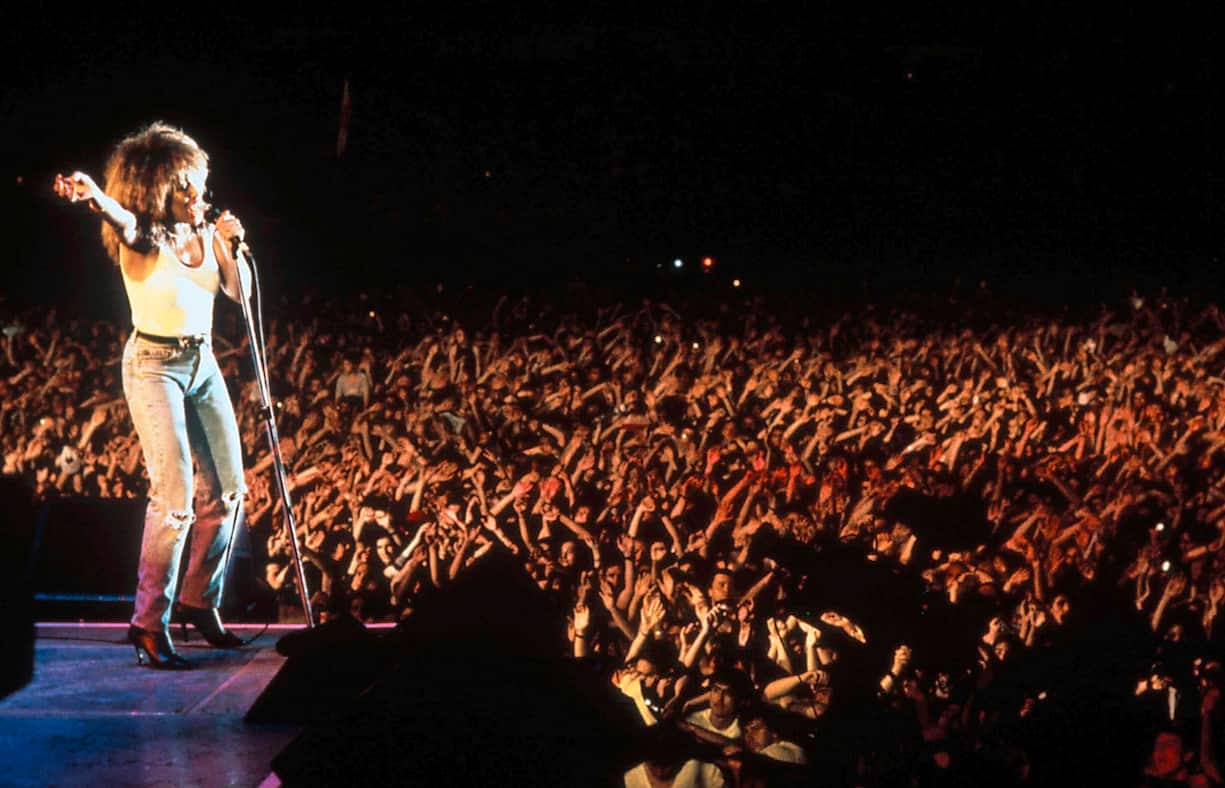 Tina Turner le 6 janvier 1988 en concert au Rio de Janeiro