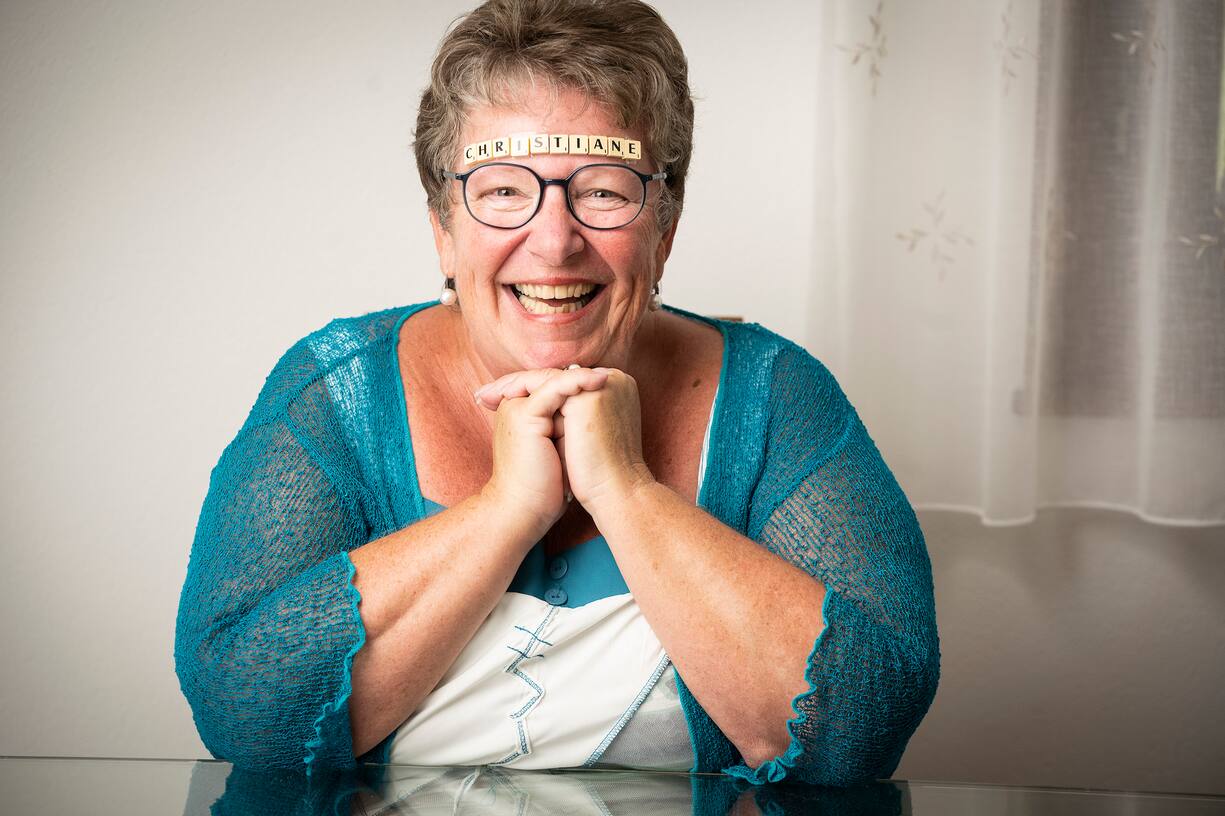 Christiane Aymon, passionnée de Scrabble