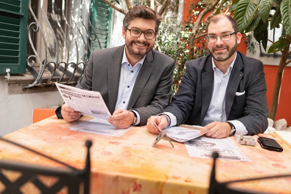 Kevin Grangier et Dylan Kar­len, fondateurs du journal «Le Réformateur»