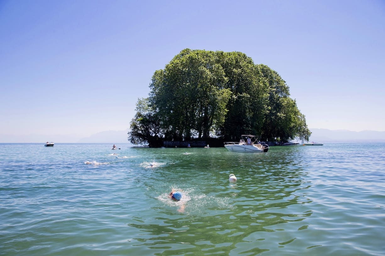 la plus grande île du lac Léman, se situant près de Rolle