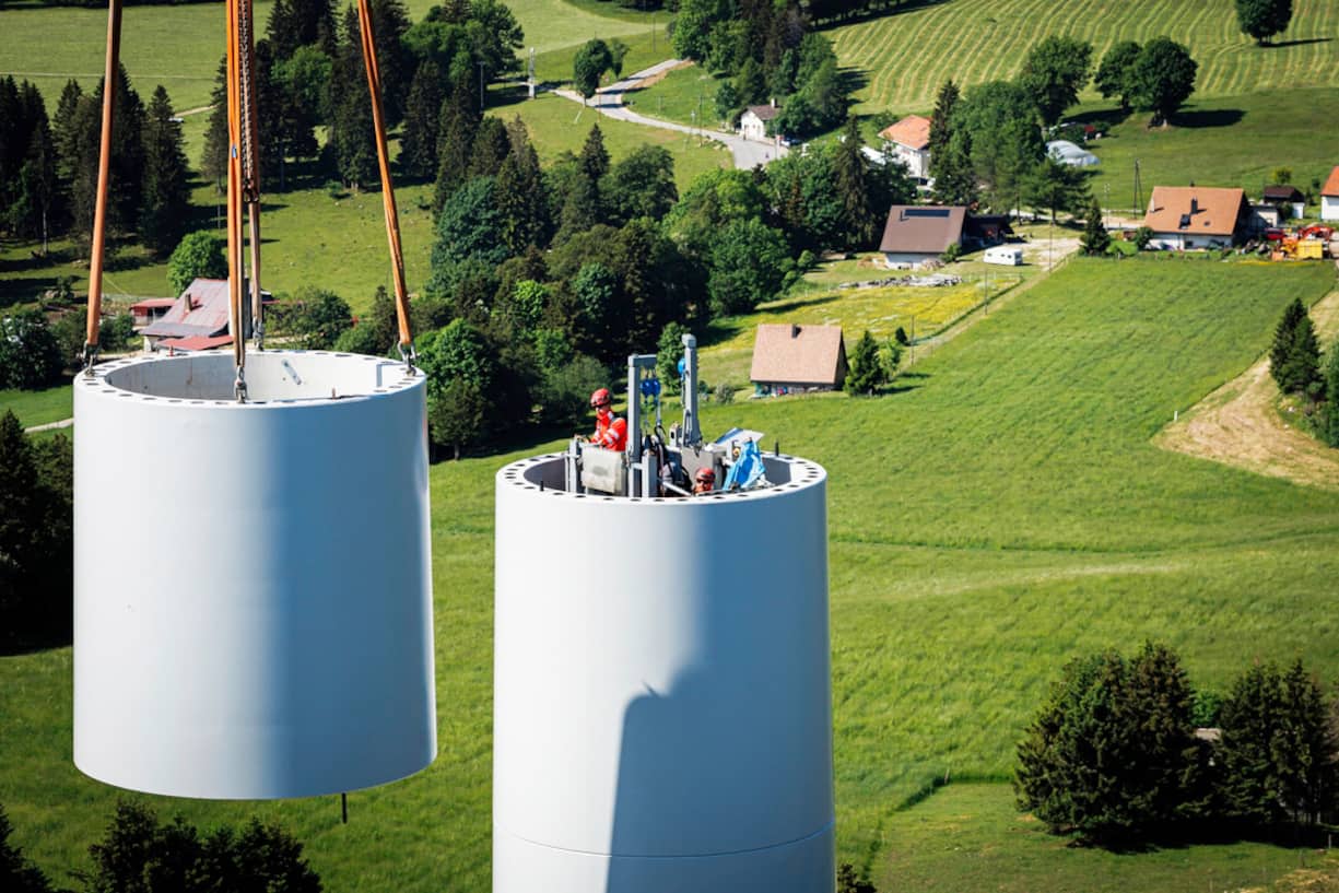 installation des éoliennes à sainte-croix