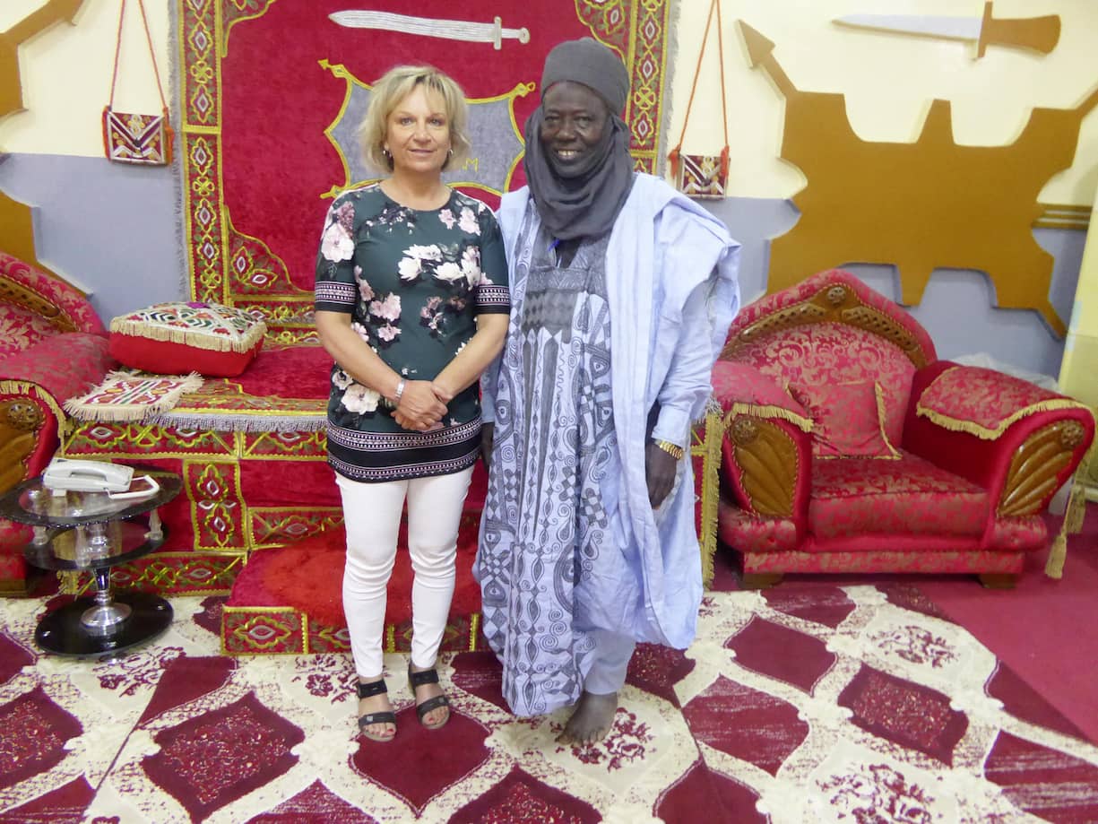 Marlyse Morard, directrice de la fondation Sentinelles, en visite officielle au Niger