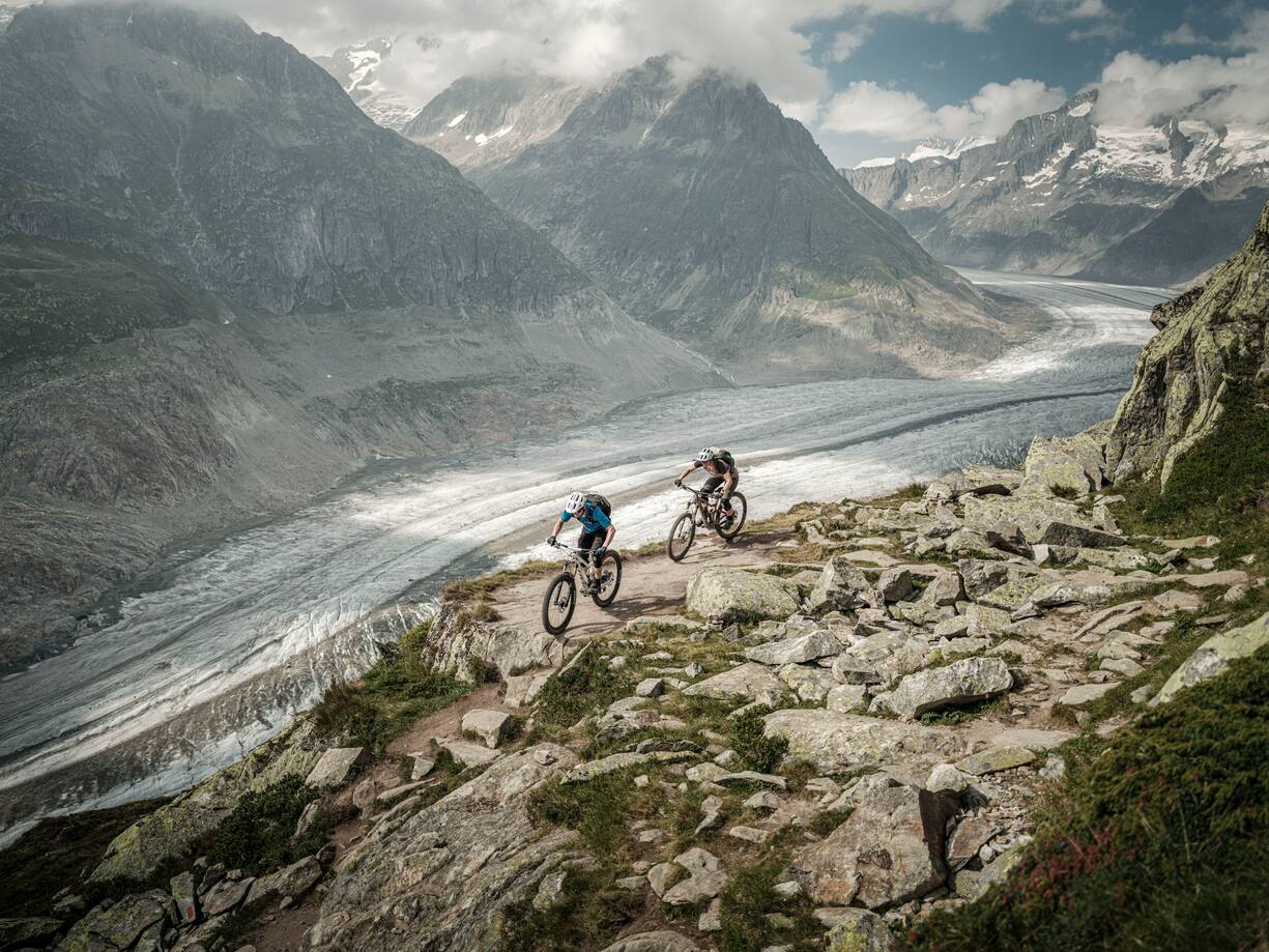Mountainbike Erlebnis in der Aletsch Arena