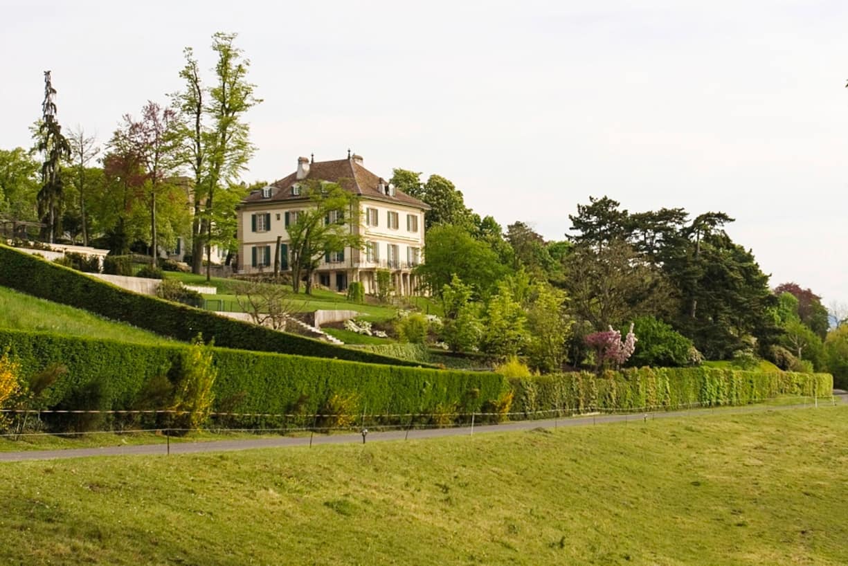 La villa Diodati au cœur de Cologny.