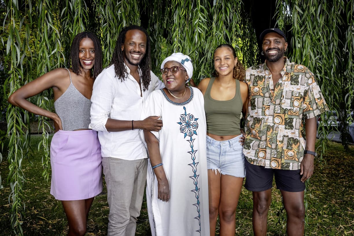 Shyaka Kagame avec sa famille 