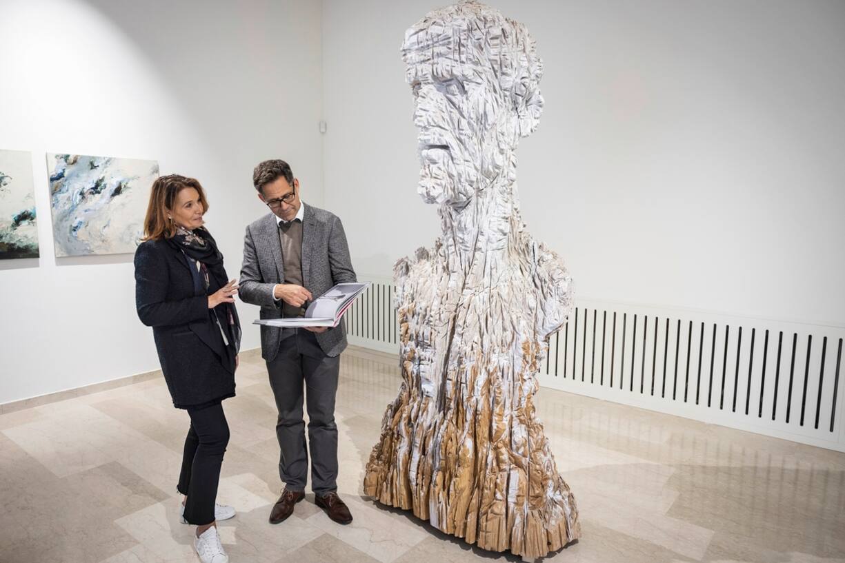 Christian Bolt avec Claudia Limacher, propriétaire de l’Impulse Gallery