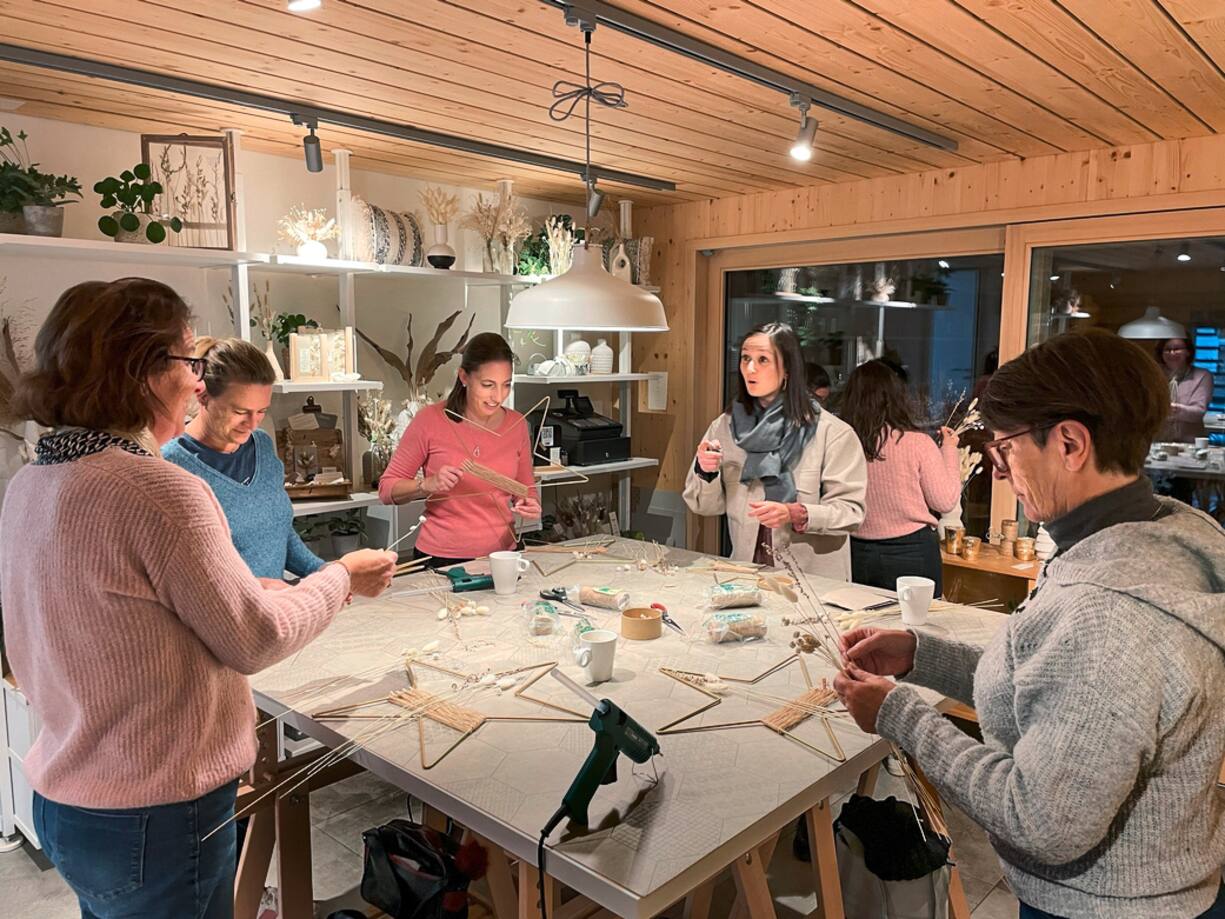 coulisses de l’atelier déco de Noël