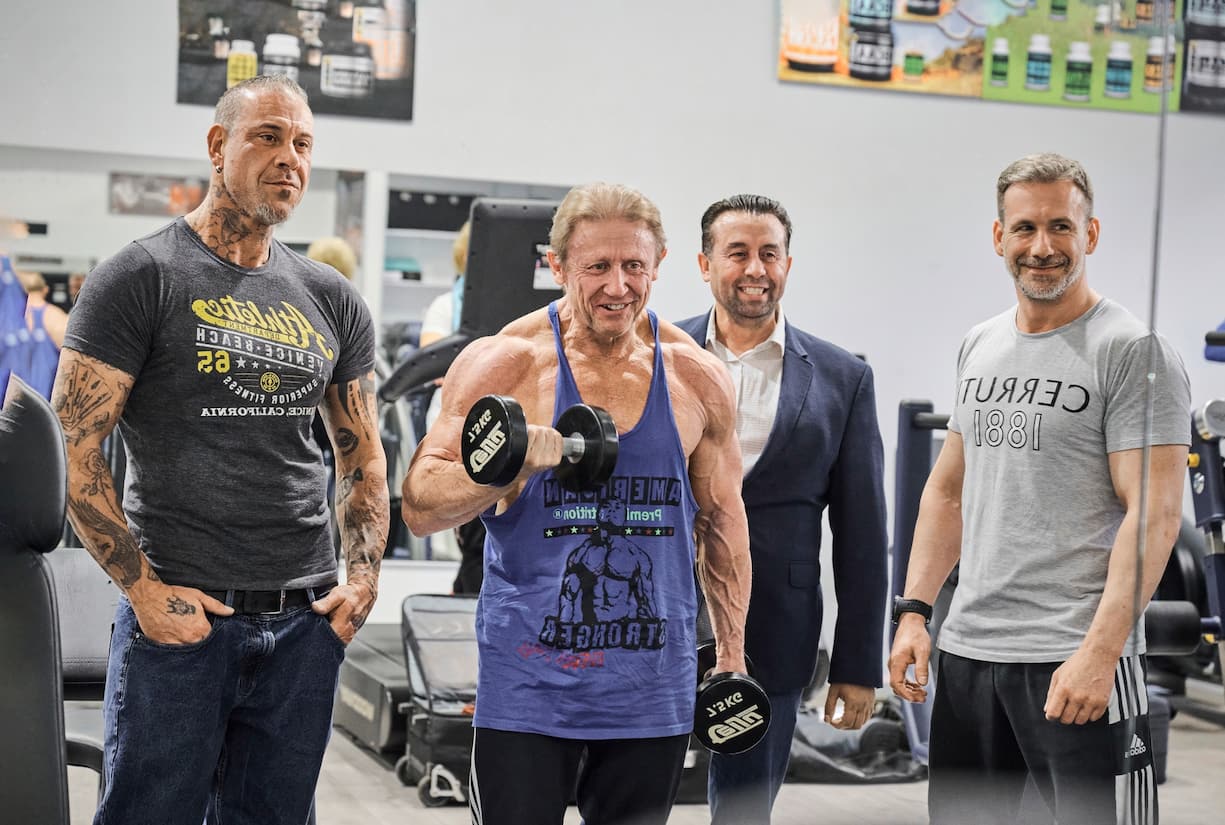 Jean-Louis Locher avec Sébastien Vouilloz, Jean-Claude Paulsen et Avni Nasufoski