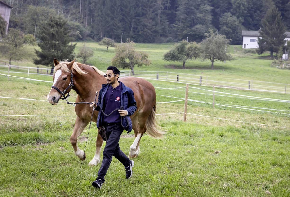 Tim avec son cheval Espoir, reportage équithérapie