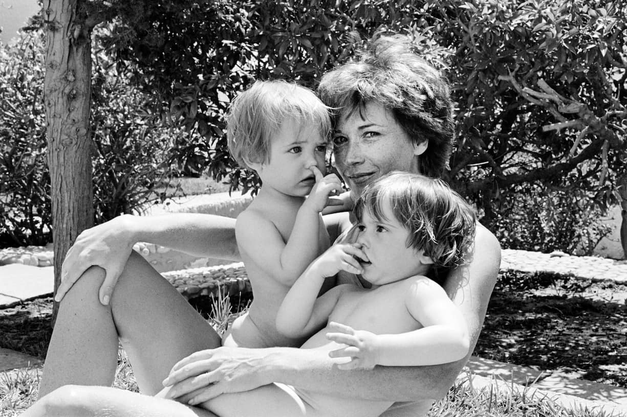 L'actrice Marlène Jobert avec ses deux filles, Joy et Eva Green